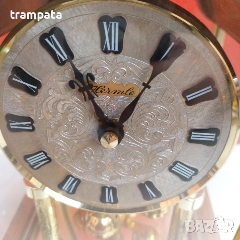 НАЙ ДОБРАТА ОФЕРТА Немски Настолен  кварцов часовник  Hermle , снимка 3 - Други ценни предмети - 53143404