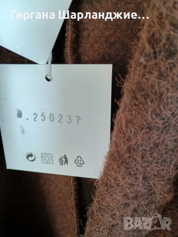 КАФЯВА ВЪЛНЕНА ЖИЛЕТКА, снимка 5 - Жилетки - 52952494