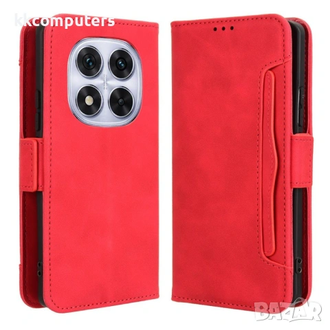 Кожен Калъф Портфейл за Xiaomi Redmi Note 14 Pro+ 5G / Note 14 Pro 5G / Poco X7 5G - Множество Слото, снимка 2 - Резервни части за телефони - 53538073