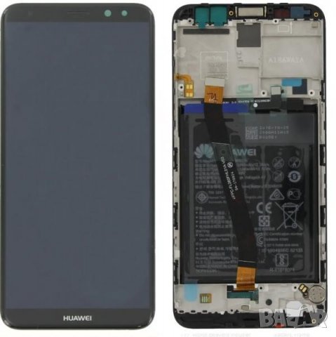 LCD Дисплей за Huawei Mate 10 (2017) / ALP-L09 / 02351QAH / Тъч скрийн / Рамка / Батерия / Черен / О, снимка 1 - Резервни части за телефони - 32538142