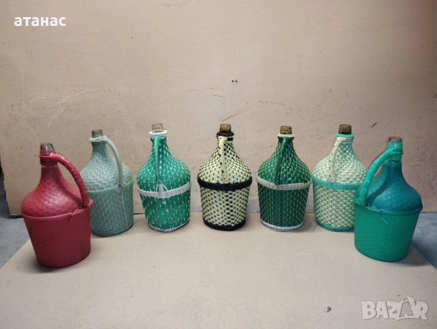 Стари стъклени дамаджани , снимка 3 - Други стоки за дома - 52586846