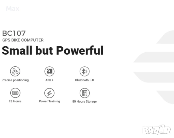 GPS COOSPO BC 107, Компютър за велосипеди, Безжичен, Компютър за колоездене GPS Tracker за велосипед, снимка 2 - Аксесоари за велосипеди - 52146016