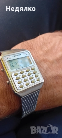 Рядък винтидж часовник-калкулатор Cresta