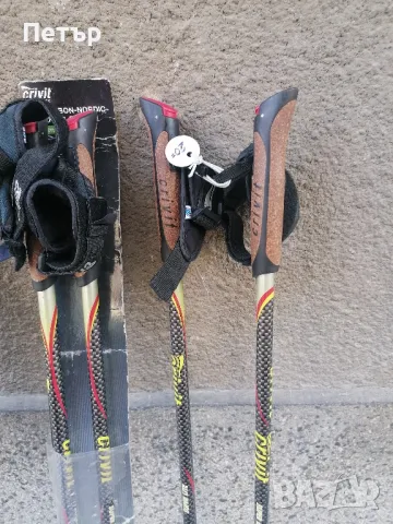 Продавам чисто нови много леки карбонови щеки Nordic Walking 125 см, снимка 2 - Други спортове - 49059135