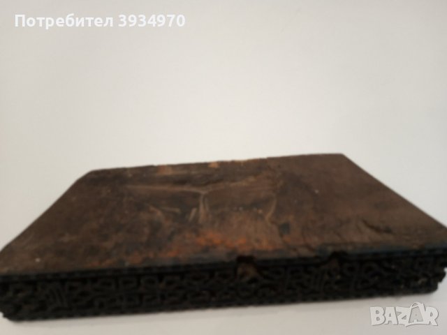 Стар дървен печат за възрожденска щампа, снимка 4 - Антикварни и старинни предмети - 43652989