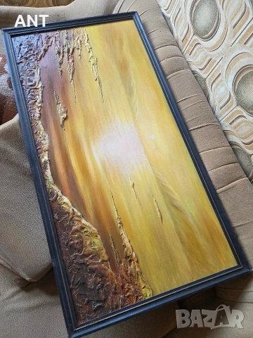 Картина Залез 114/59 см, снимка 2 - Картини - 53581061