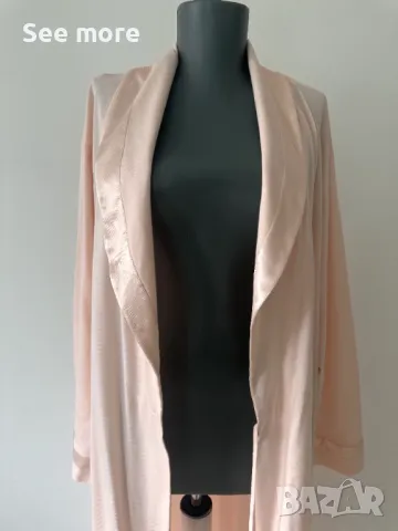 Дамски памучен халат TRIUMPH в розов цвят 44, снимка 3 - Нощници - 49930870