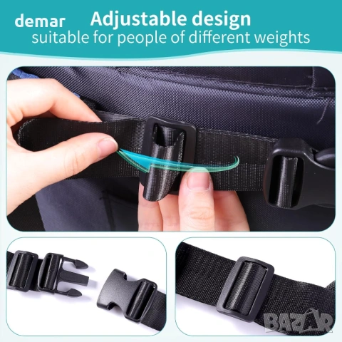 Предпазен колан за инвалидни колички, колани за седалки за пациенти (стил жилетка-зелен), снимка 5 - Инвалидни колички - 53607245