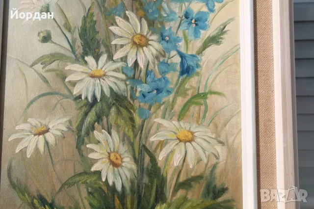 Немска картина масло върху платно, снимка 9 - Картини - 49987937