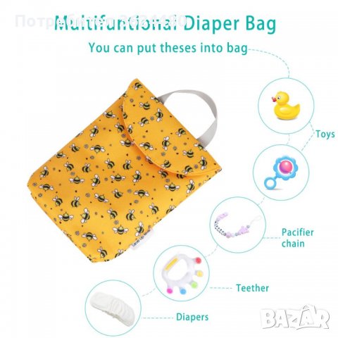 Функционален несесер, чантичка за памперси, снимка 3 - За бебешки колички - 39992228
