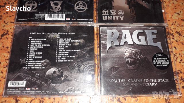 Компакт дискове на - RAGE /Speak Of The Dead /From The Cradle To The Stage/Unity, снимка 7 - CD дискове - 37800349