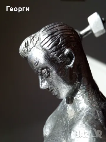 Метална пластика от соц-а, снимка 15 - Статуетки - 48376449