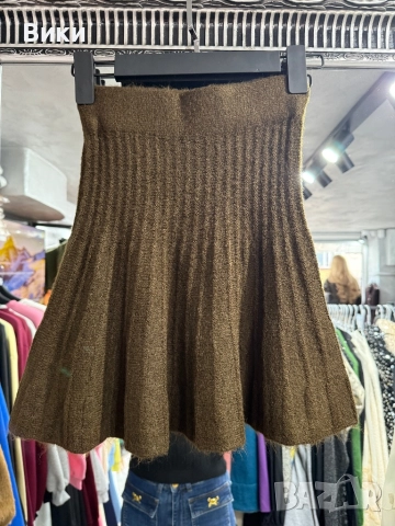 Пола от плетиво в размер S, снимка 3 - Поли - 52927135