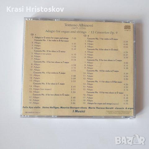 albinoni adagio for organ and strings double cd, снимка 3 - CD дискове - 43563068