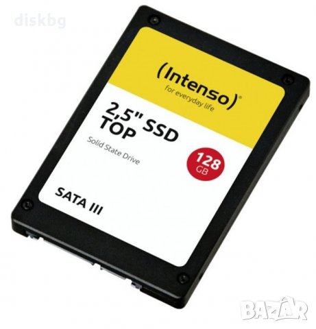 Нов SSD 128GB Intenso Top 2.5" SATA 3 - твърд диск, запечатан, снимка 1 - Твърди дискове - 32400559
