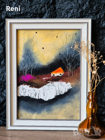 В планината, картина въглен, оригинал