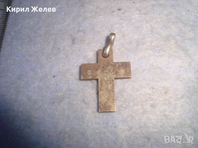 СТАРО МАЛКО ПОСРЕБРЕНО НАГРЪДНО КРЪСТЧЕ 21400, снимка 2 - Други ценни предмети - 36982815