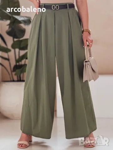 Дамска пола-панталон с колан FLOWES, 4цвята , снимка 7 - Панталони - 49611628