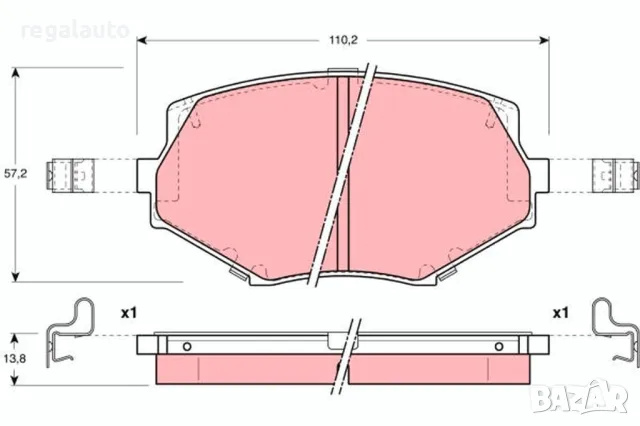 GDB3103,FDB1011,предни накладки MAZDA MX-5 I,MX-5 II,1993-2005, снимка 1 - Части - 49582204