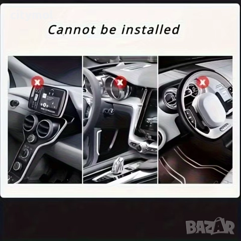 Универсална стойка за телефон над козирката на таблото, снимка 4 - Аксесоари и консумативи - 52625171