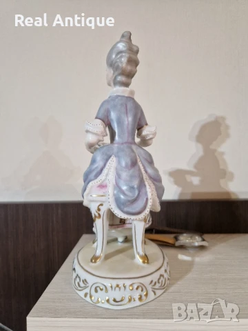 Прекрасна антикварна колекционерска унгарска фигура статуетка Hollohaza , снимка 6 - Антикварни и старинни предмети - 51008947