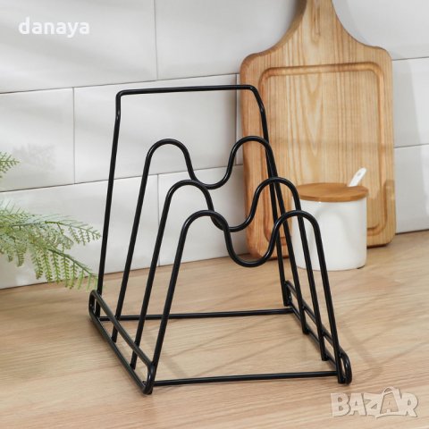 2535 Метална поставка за капаци органайзер за шкаф, снимка 5 - Органайзери - 34920508