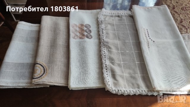 Тишлайфери с бродерия от фина материя