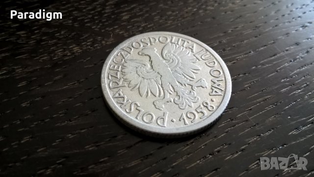 Монета - Полша - 2 злоти | 1958г., снимка 3 - Нумизматика и бонистика - 26813900