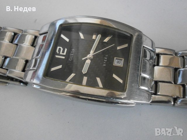 GUESS, quartz, Citizen/Miyota, case 33x47mm, снимка 4 - Мъжки - 36674817