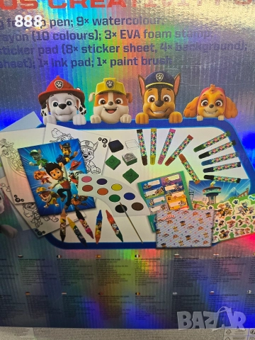 детски комплект за рисуване Paw patrol , снимка 5 - Рисуване и оцветяване - 52793980