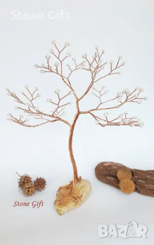 Дръвче Лунен камък, Идея Юбилей, Подарък Коледа, Подарък Перли, Бижу, Подарък Сватба, снимка 4 - Други - 34516349