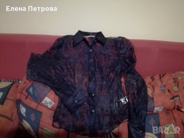 Дантелена риза размер 38, С размер, снимка 2 - Ризи - 32610392