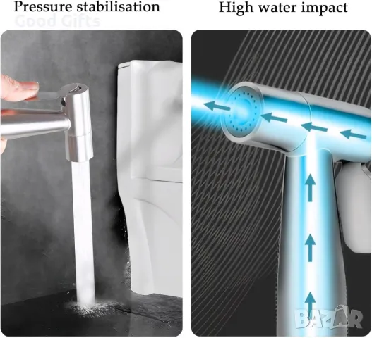Комплект подвижен душ за биде и тоалетна, снимка 5 - Други стоки за дома - 50208433
