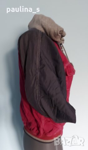 Дамско "Оксфорд" яке тип суичър с каулка и цип, снимка 2 - Якета - 15380360