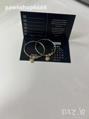 Златни обеци 14К, снимка 6 - Обеци - 53536884