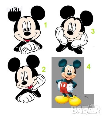 Мики и Мини Маус щампа термо апликация картинка за дреха блуза чанта, снимка 2 - Други - 24492681