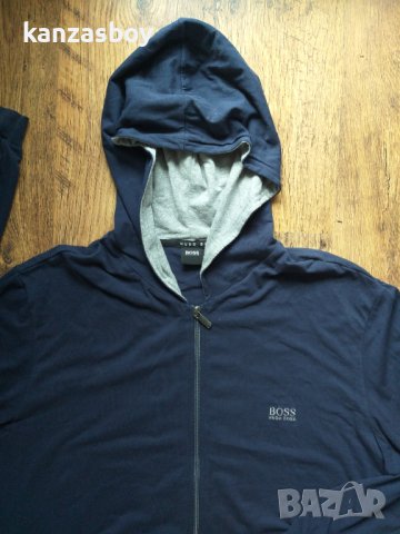 hugo boss jacket hooded - страхотно мъжко горнище КАТО НОВО, снимка 8 - Спортни дрехи, екипи - 40580781