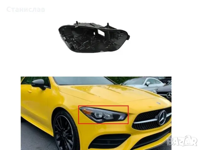 Дясна основа (корпус) за фар за Mercedes CLA W118 (2019+)