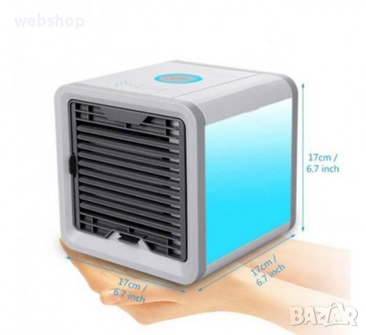 Настолен вентилатор 3в1, охлаждане с вода, пречистване, регулируем, USB, снимка 3 - Климатици - 37373227