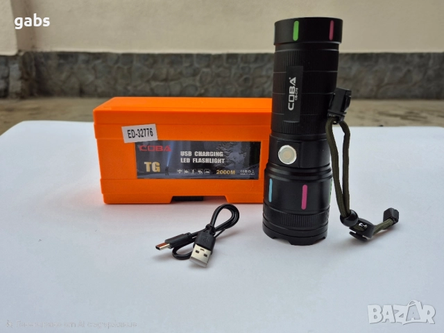 Мощен LED фенер COBA C78 ,2000м