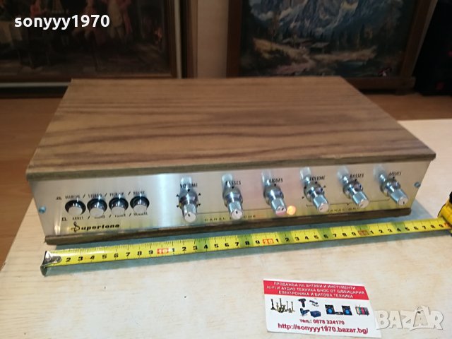 SOLD OUT-supertone-retro amplifier-france 1505212049, снимка 2 - Ресийвъри, усилватели, смесителни пултове - 32887826
