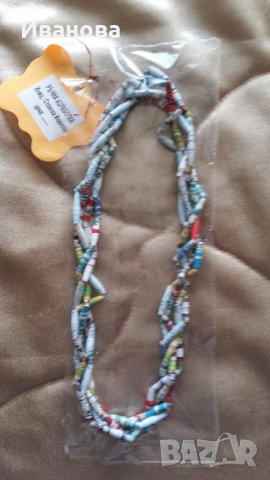 Ръчна изработка на бижута от хартия и квилинг  0.50лв лакирани са със декопажен лак, снимка 2 - Колиета, медальони, синджири - 26805434