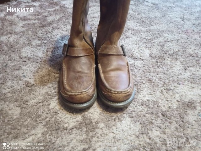 CAT-ботуши от естествена кожа 38 номер-Виетнам, снимка 3 - Дамски ботуши - 43155366