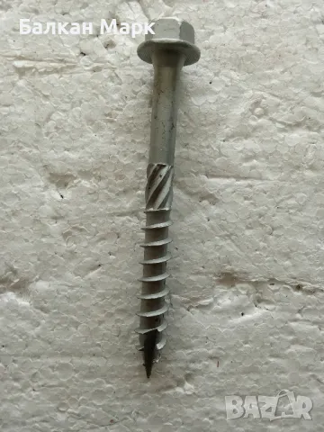 Винт,винтове, дърво 8x75,шестостенна глава,TORX,шайба,връх17,цинк-ламелно покр., торнадо 50бр, снимка 3 - Железария - 50363833