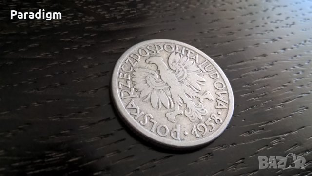 Монета - Полша - 2 злоти | 1958г., снимка 2 - Нумизматика и бонистика - 32808234