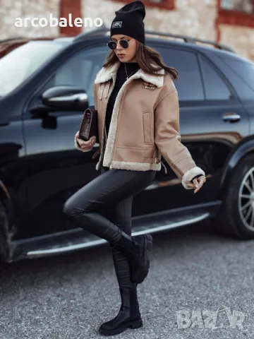 Дамско кожено яке SHEREB, 3цвята , снимка 7 - Якета - 47710028