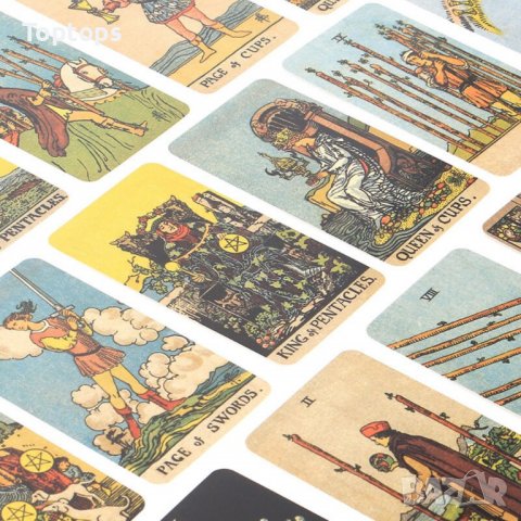 Таро карти 12смх7см с книжка: Smith-Waite Borderless Edition Tarot, снимка 8 - Карти за игра - 37421622