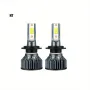 Комплект LED диодни лампи за фарове H7, 50W, 6000K, снимка 1
