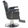 Фризьорски стол, черен, 72x68x98 см, изкуствена кожа, снимка 3