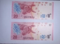 Аржентина 20 песо 2017-2020 UNC, снимка 1